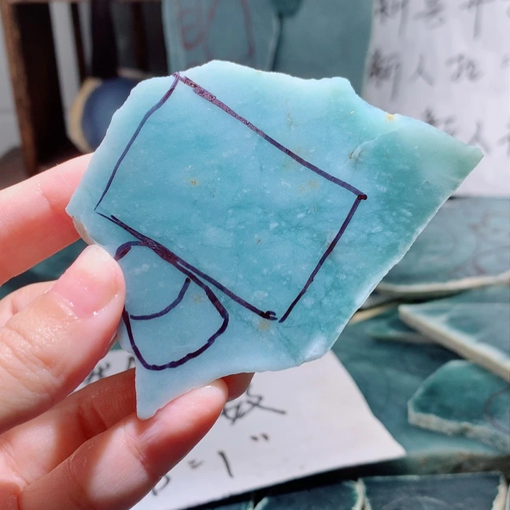 翡翠颈饰未镶嵌天**度翡翠