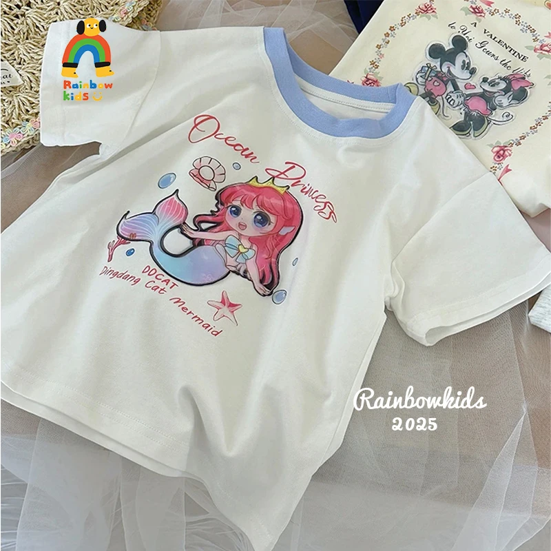 【彩虹家】2025夏款多色简单舒适潮流T-88358