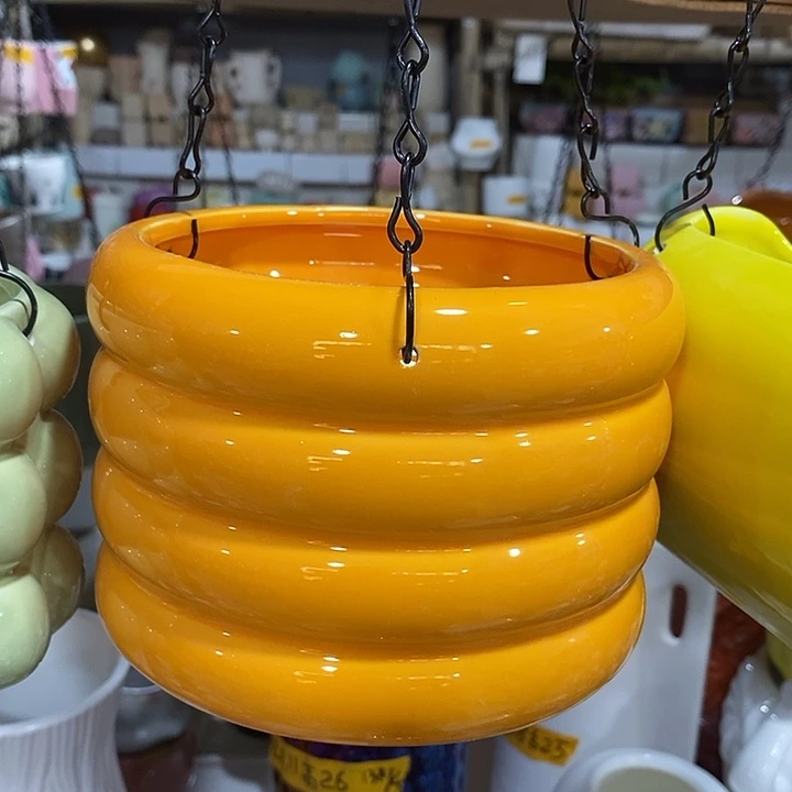 陶盆有孔 瑕疵针孔漏釉介意勿拍外口 15外高11