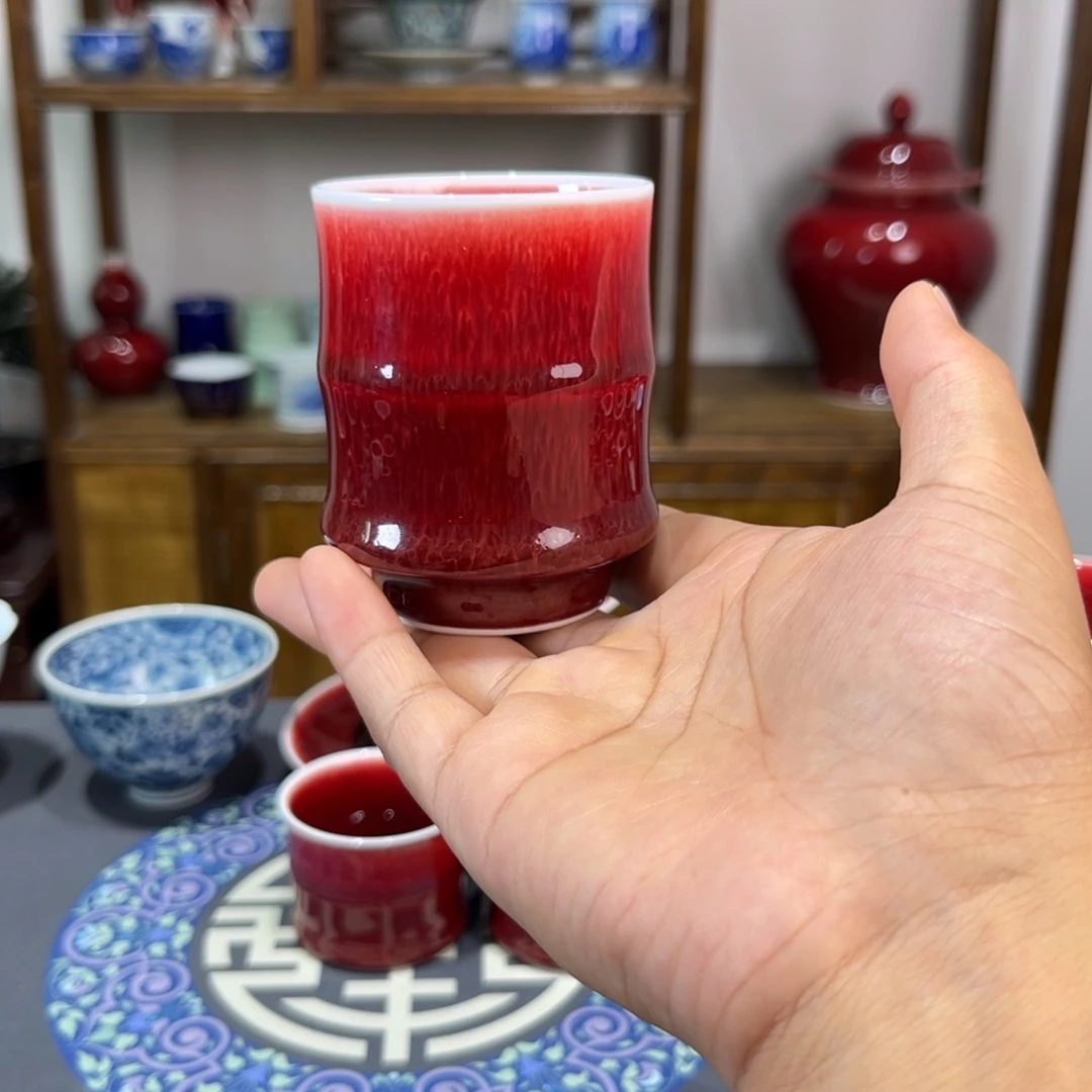 景德镇浅行窑竹节杯