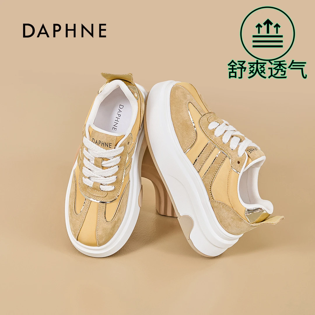 达芙妮小白鞋爆款女款2025专柜正品网红休闲鞋时尚百搭运动鞋板鞋