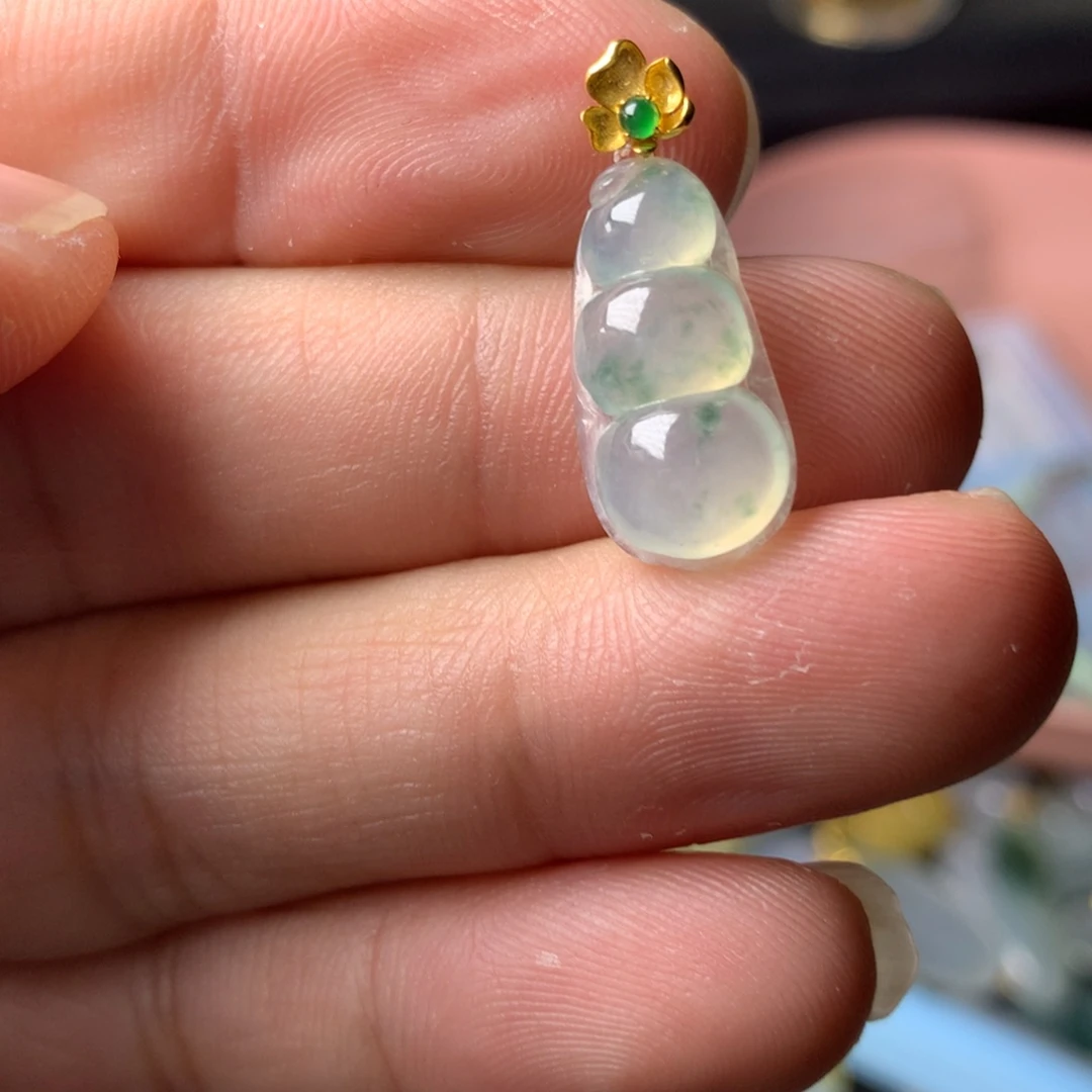 【闪购商品】翡翠18K金镶嵌颈饰翡翠