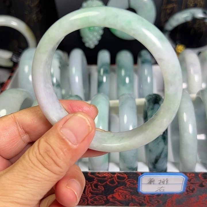 翡翠未镶嵌手镯天然