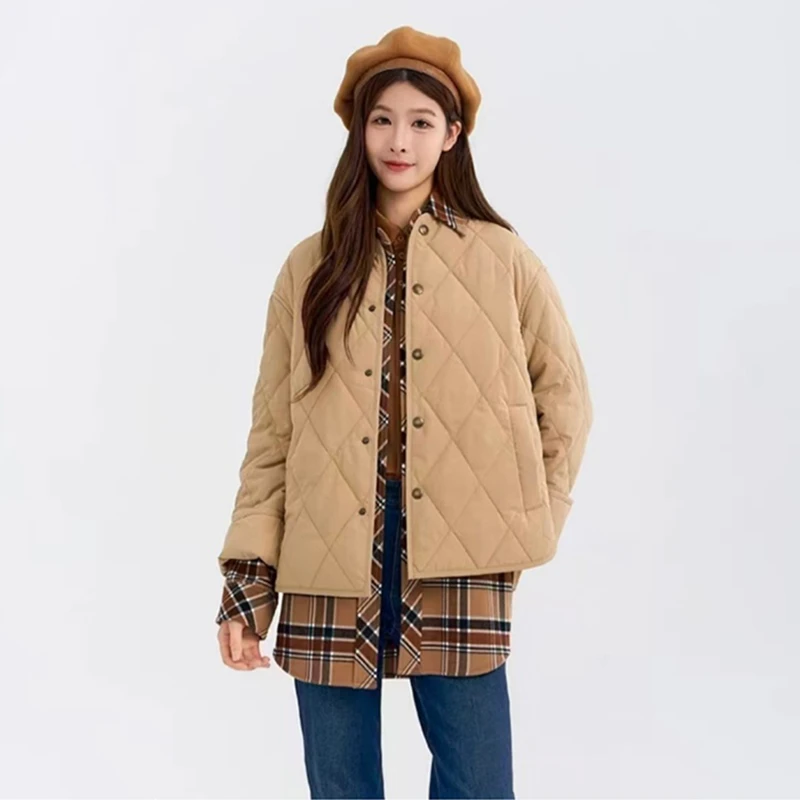 商城同款2025年冬新款宽松显瘦保暖新雪丽棉服外套上衣女140051