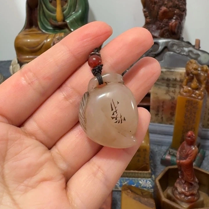 一***尘石材手工艺品摆件