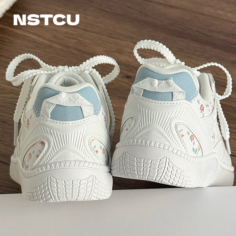 NSTCU·【奶油小碎花】2026年春季休闲鞋原创薄底小众百搭板鞋