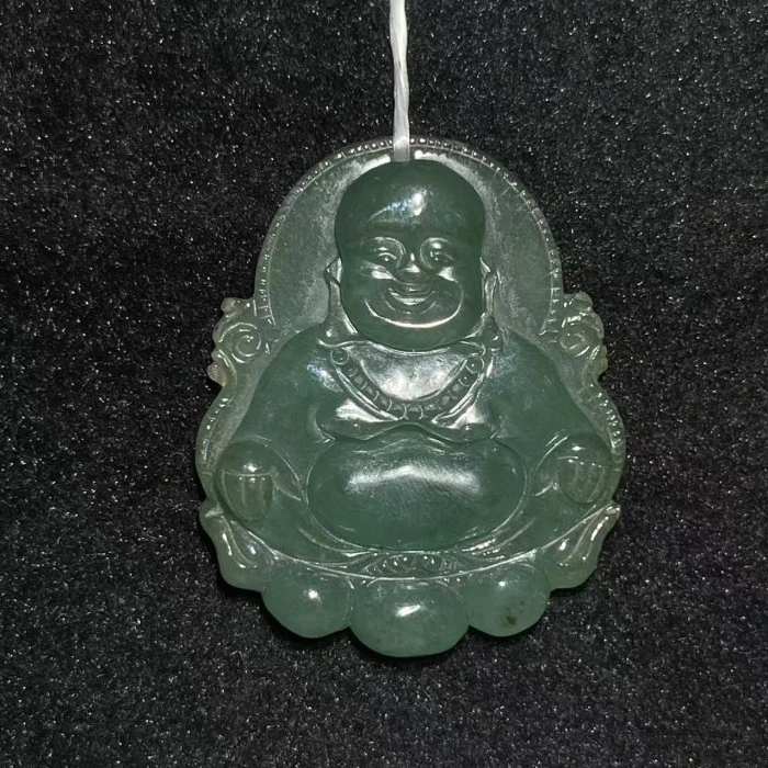《民国》翡翠弥勒佛 山东国营文物商店 25061700537-10170