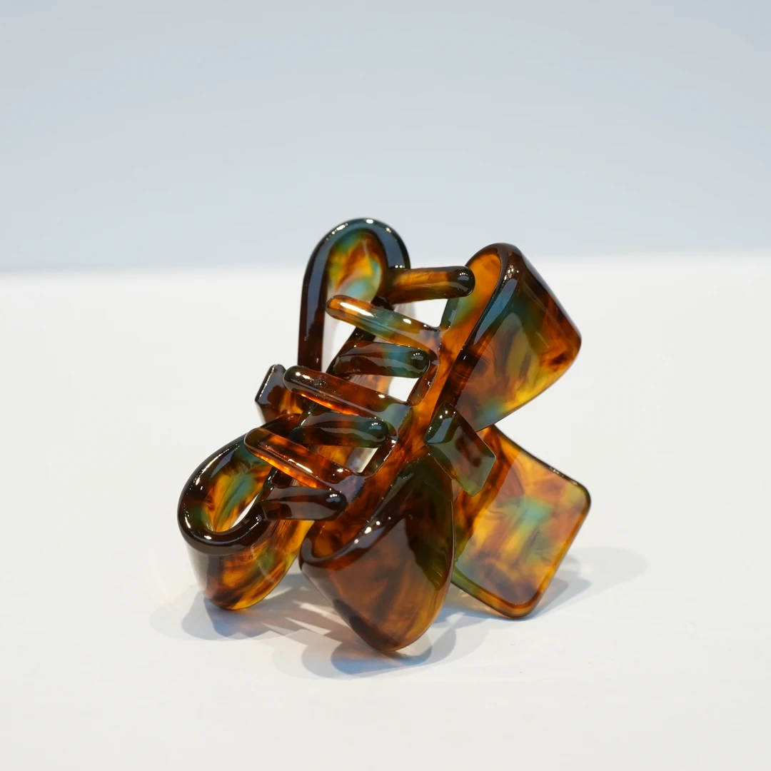 公主简约风森系女日韩优雅发夹抓夹炫彩复古