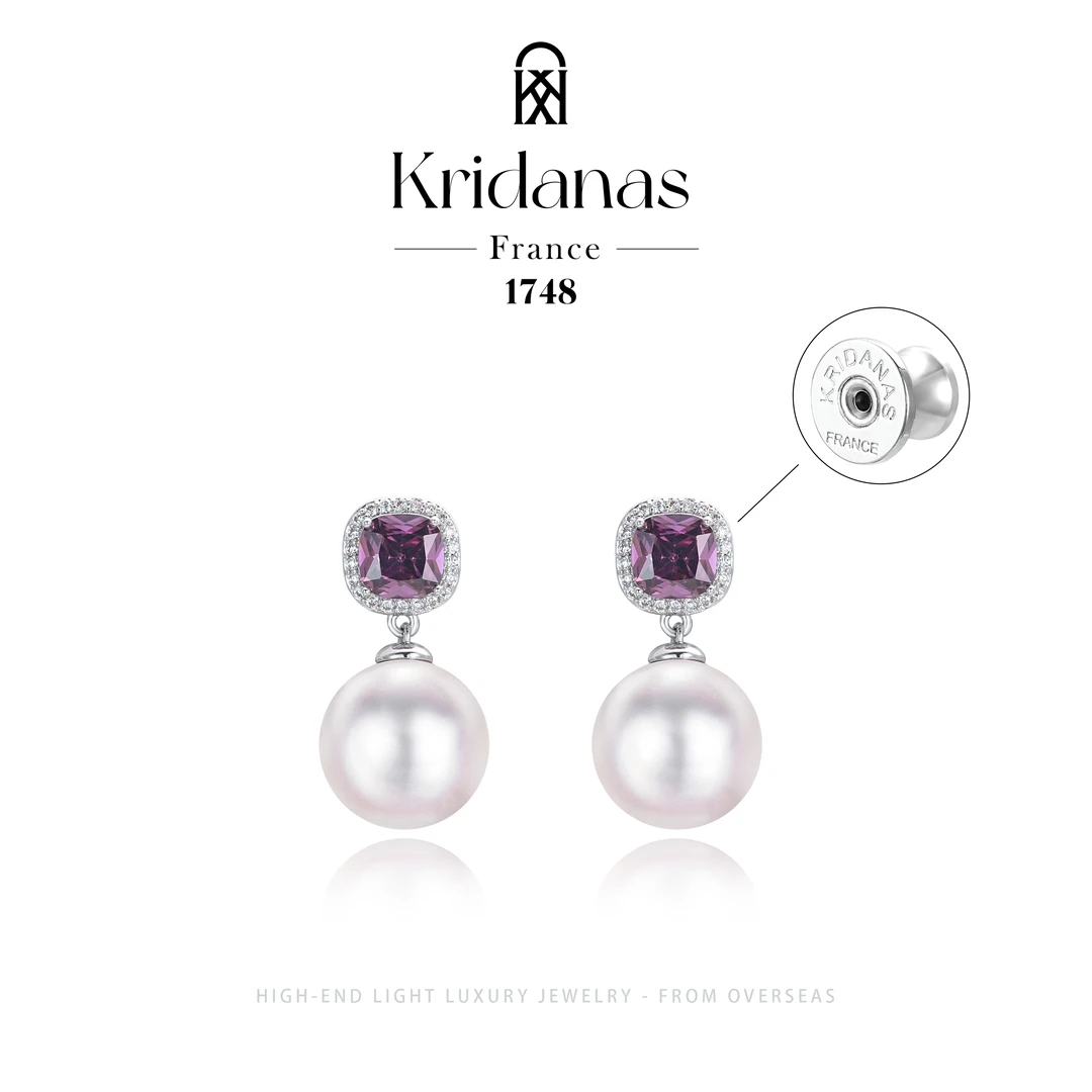 【紫藤幽梦】Kridanas轻奢百搭设计感高级珠珠耳环F3980