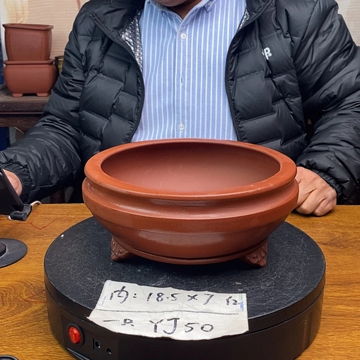 紫砂花盆货号一只YJ50