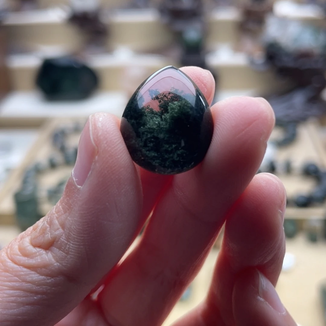 水晶颈饰未镶嵌绿幽灵吊坠