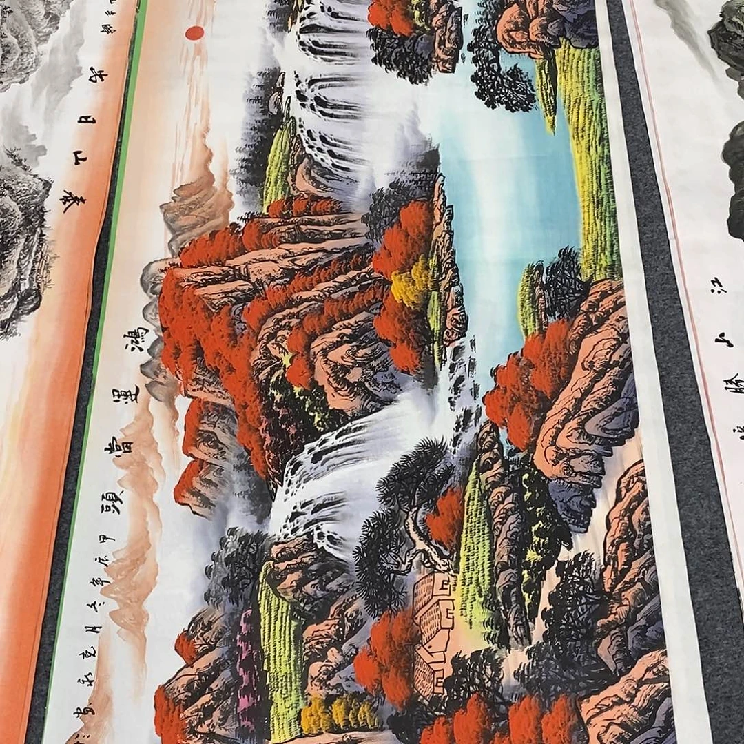 国画画画真的画画