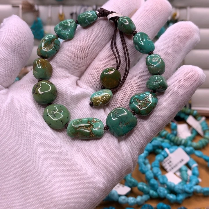 平***乐绿松石未镶嵌原矿