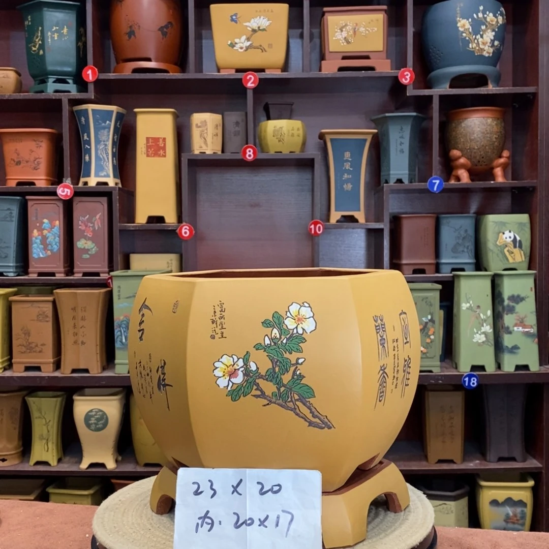 紫砂花盆紫砂花盆