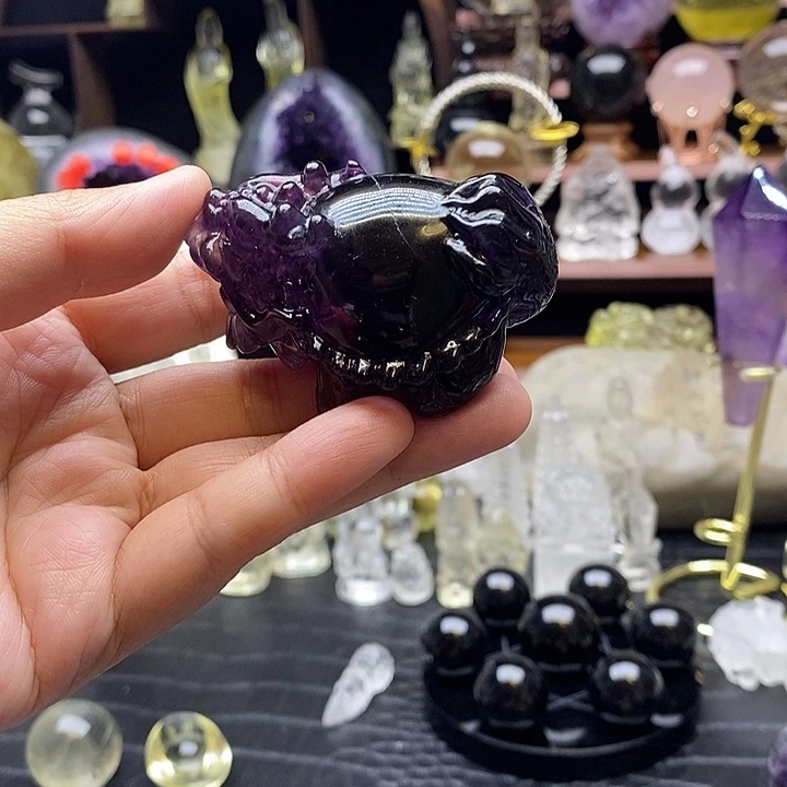 银S925镶嵌紫晶珠宝半成品