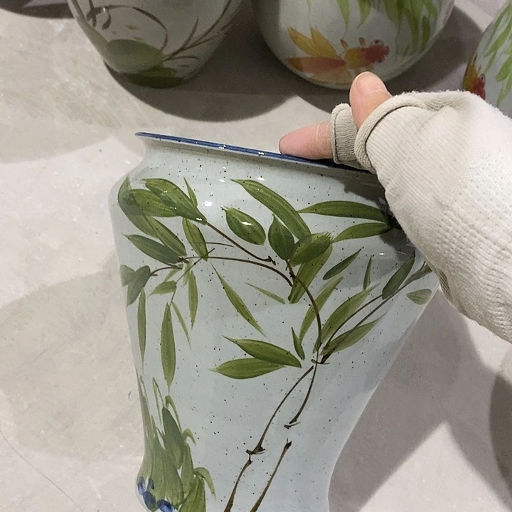 缸小***413xc景德镇陶瓷花盆微瑕