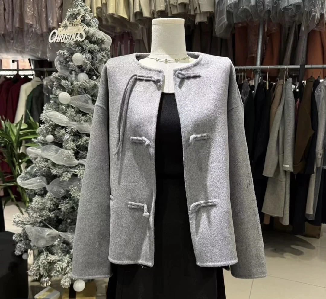 【国风】｜巨软糯灰色短款大衣