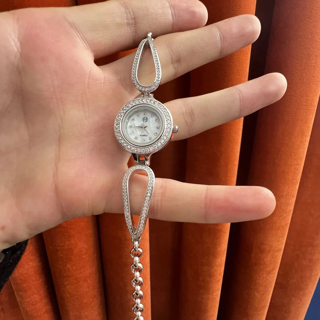 爱敏纯银首饰手表