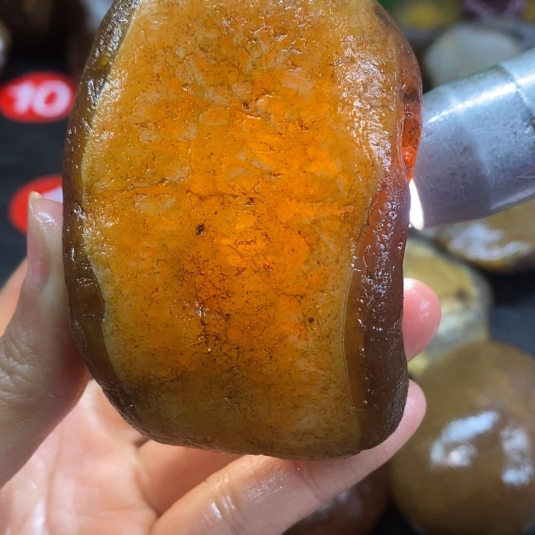 玛瑙/玉髓未镶嵌手把件