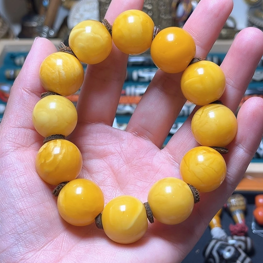 未镶嵌蜜蜡手链美*