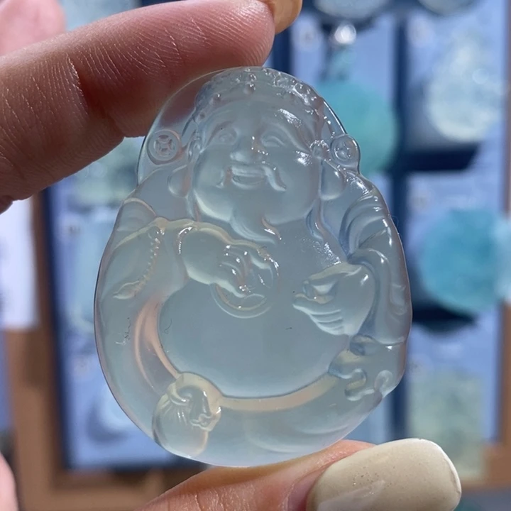 岫玉未镶嵌颈饰吊坠