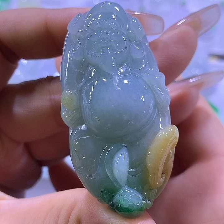 颈饰未镶嵌翡翠天然翡翠A货吊坠