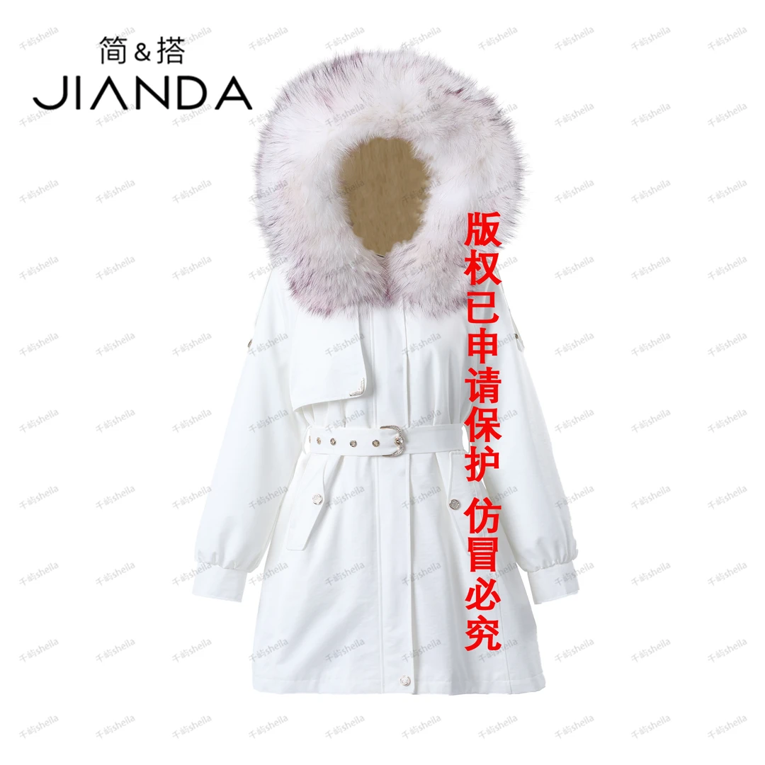【千屿Sheila】大毛领冬季白金“暴风雪”皮草派克234-PC/1005-590893