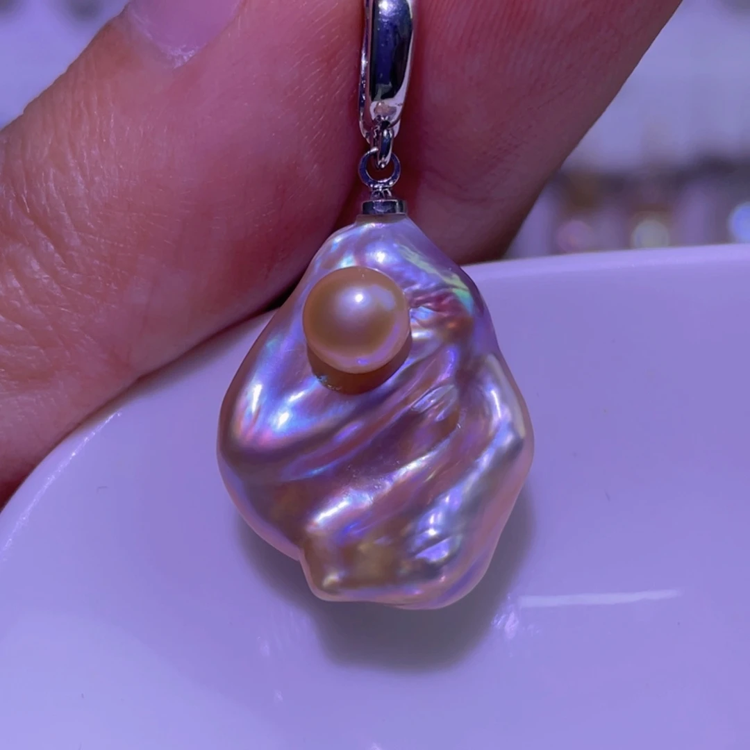 淡水珍珠未镶嵌天然淡水珍珠吊坠