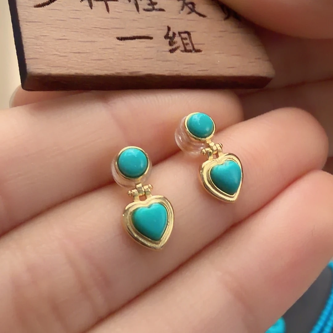 绿松石银S925镶嵌颈饰