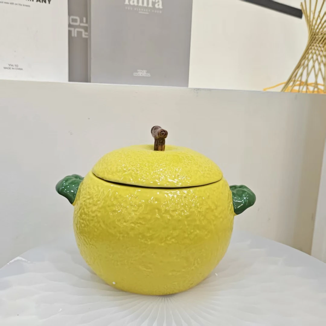 陶瓷汤碗带盖大容量家用双耳汤锅大号汤盆汤锅大号汤盆（随机发货）