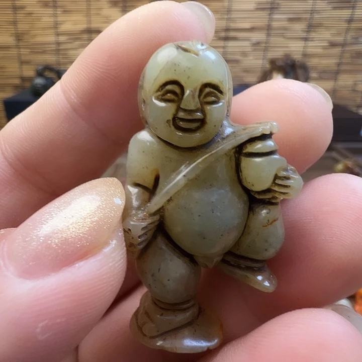 万***意未镶嵌和田玉（糖玉）挂件