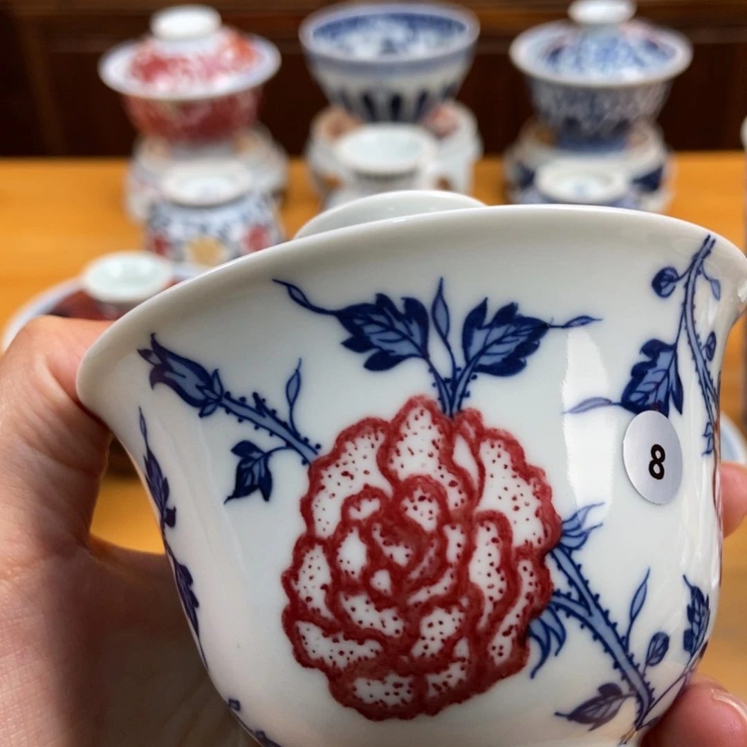 手绘现代茶具非古董