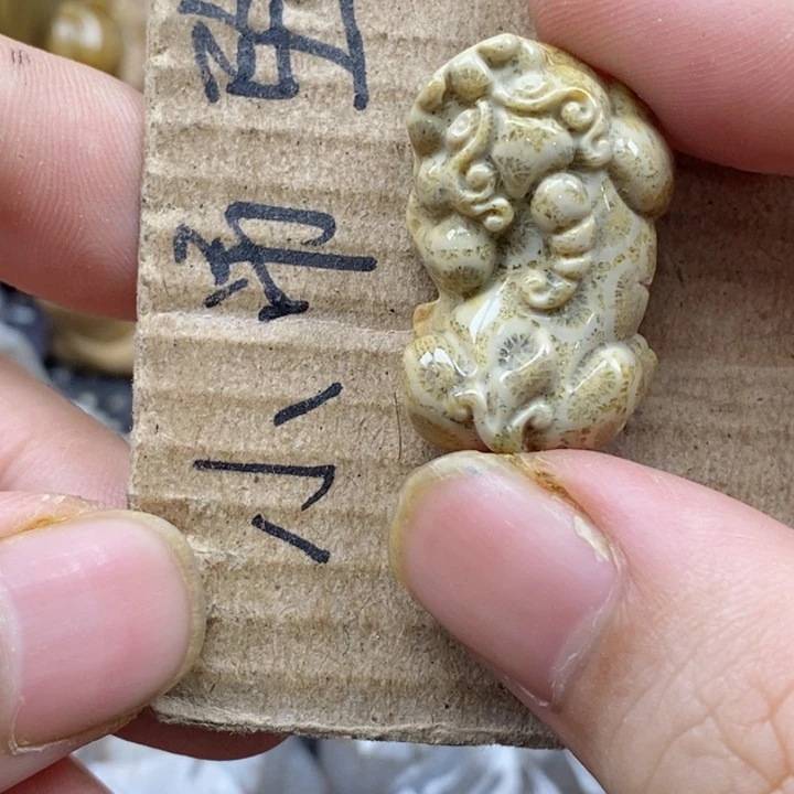 颈饰未镶嵌硅化珊瑚（珊瑚玉）k***y