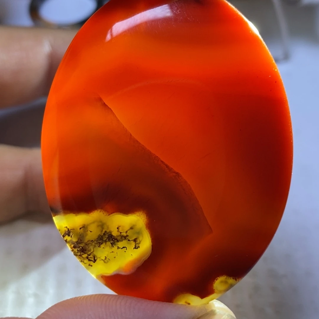 玛瑙/玉髓吊坠(赠链)未镶嵌打*了