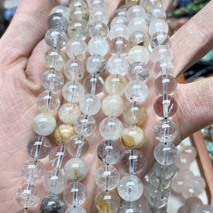 玛瑙/玉髓合金珠宝半成品一条10mm闪灵钻