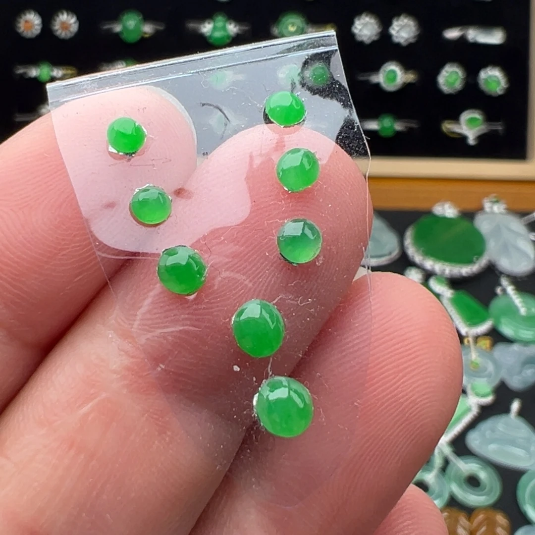 翡翠未镶嵌颈饰d组套链