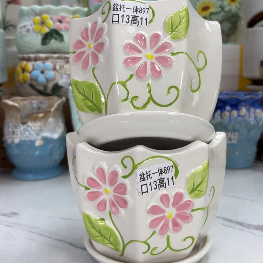 @夏西陶瓷花盆@@5897