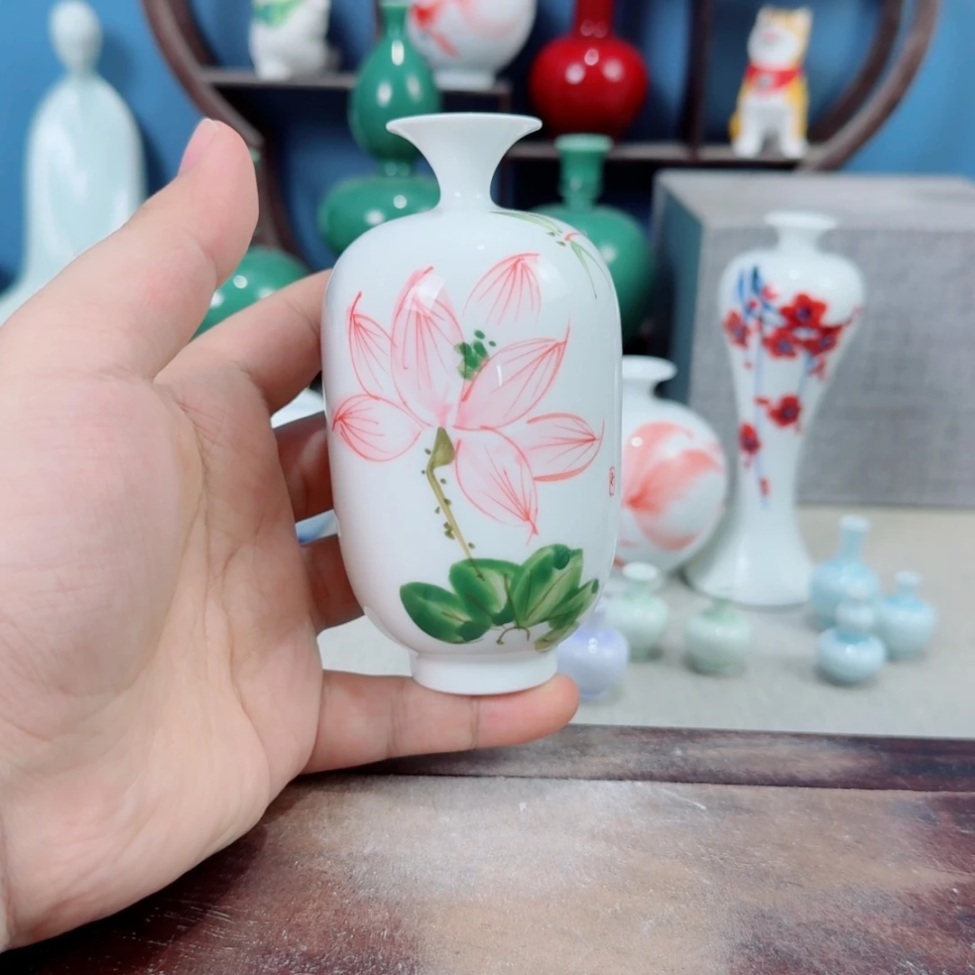 陶瓷手工小花器摆件