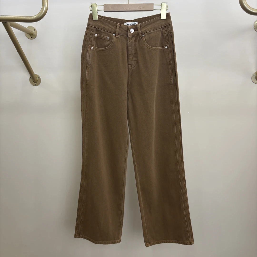 Kevin'smay春夏高定直筒牛仔裤8100