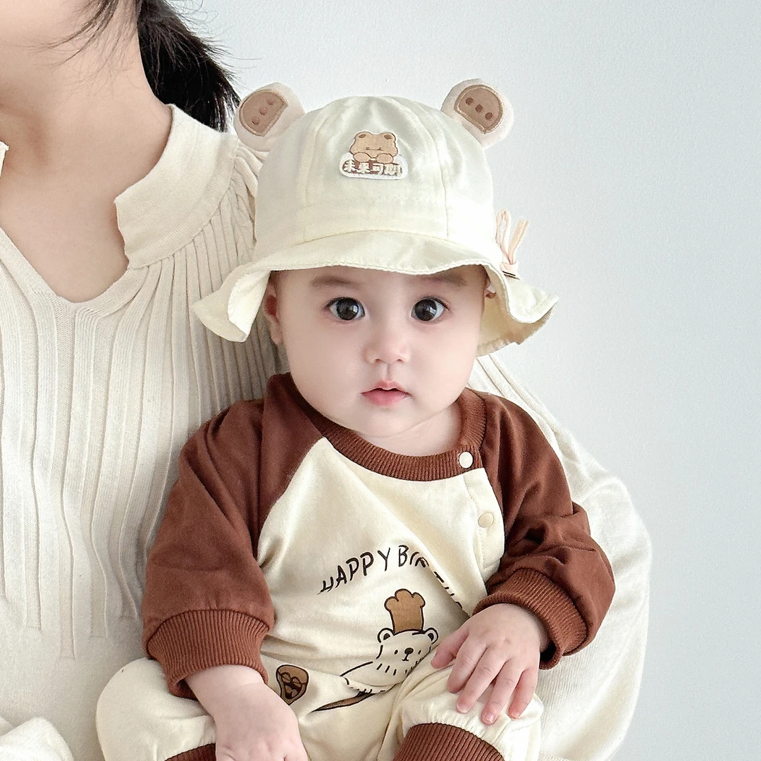XINGDUOXIONG/星朵熊婴儿帽子春秋款宝宝婴幼儿新生儿渔夫帽盆帽