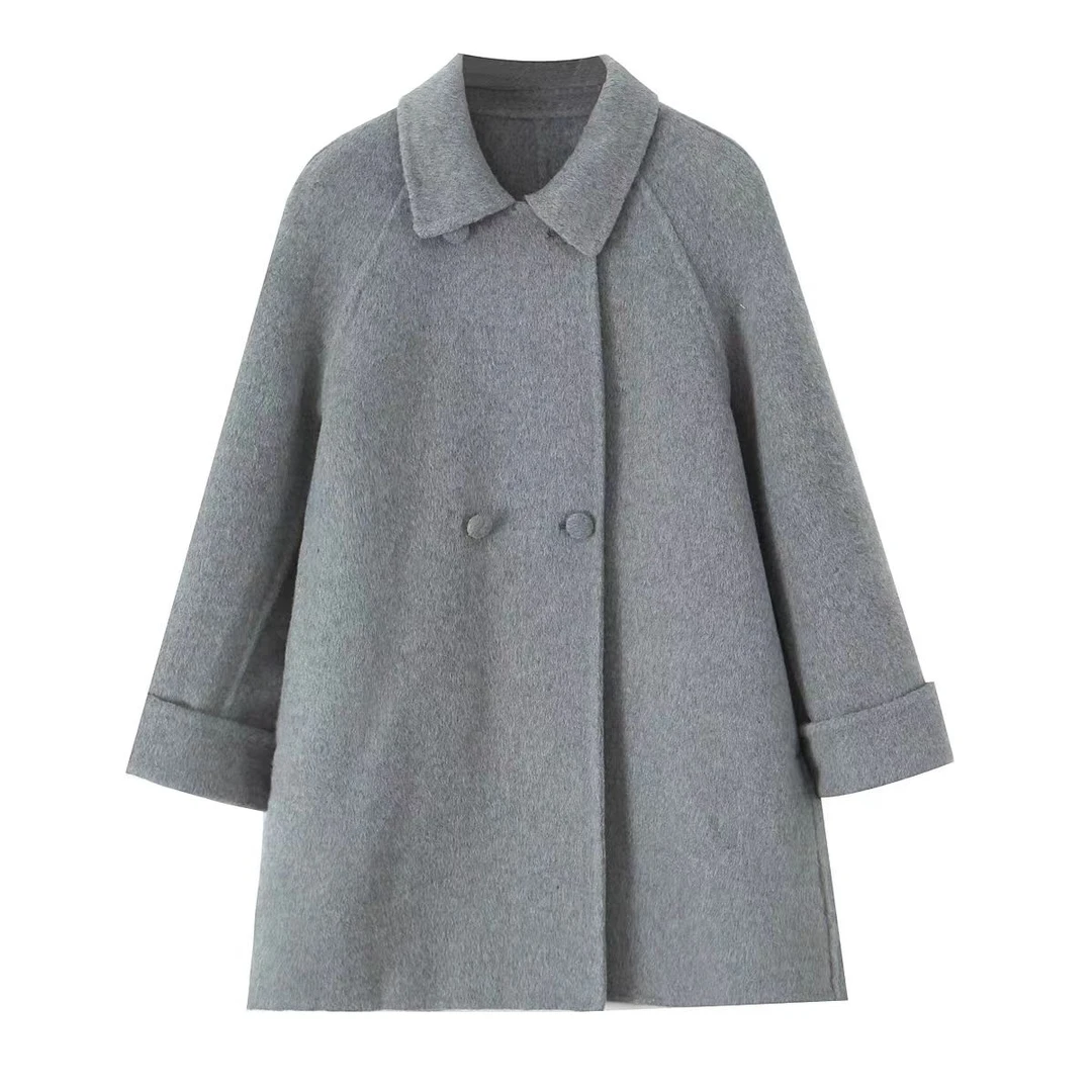 气质百搭时尚中长款羊毛大衣BQZ8864