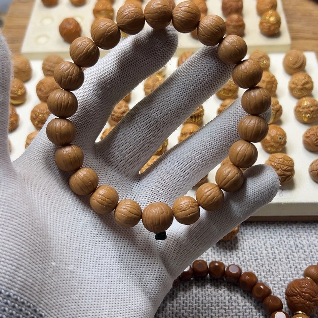 猴头核桃吊坠猴头核桃聚宝盆手串