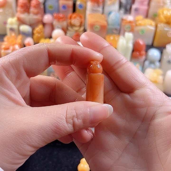 老挝石印石〆****ゝ1.2厘米，圆，兔子