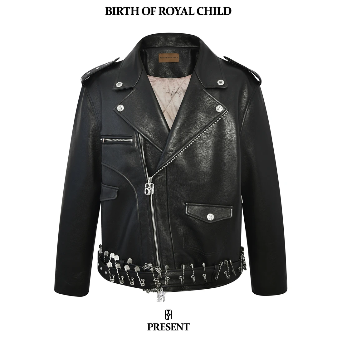 BIRTH OF ROYAL CHILD BORC 别针驳领皮衣