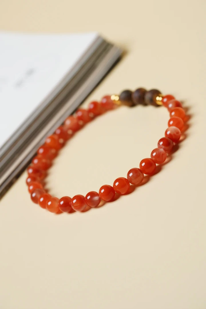沉香【绛雪】南红 沉香手串