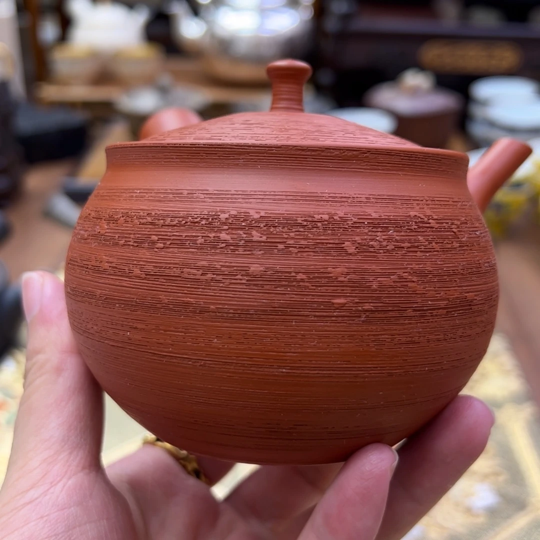 北龙常滑烧侧把壶