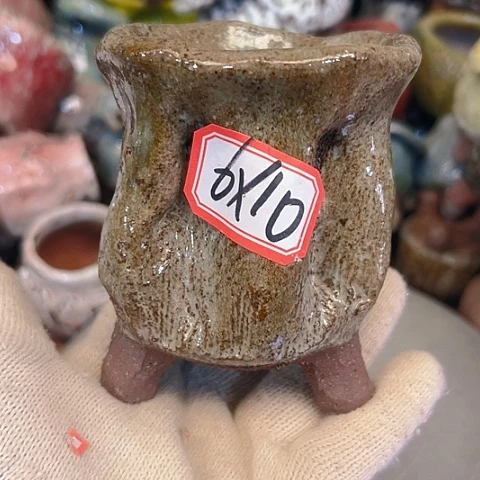 粗陶花盆手工花盆制作就这样了