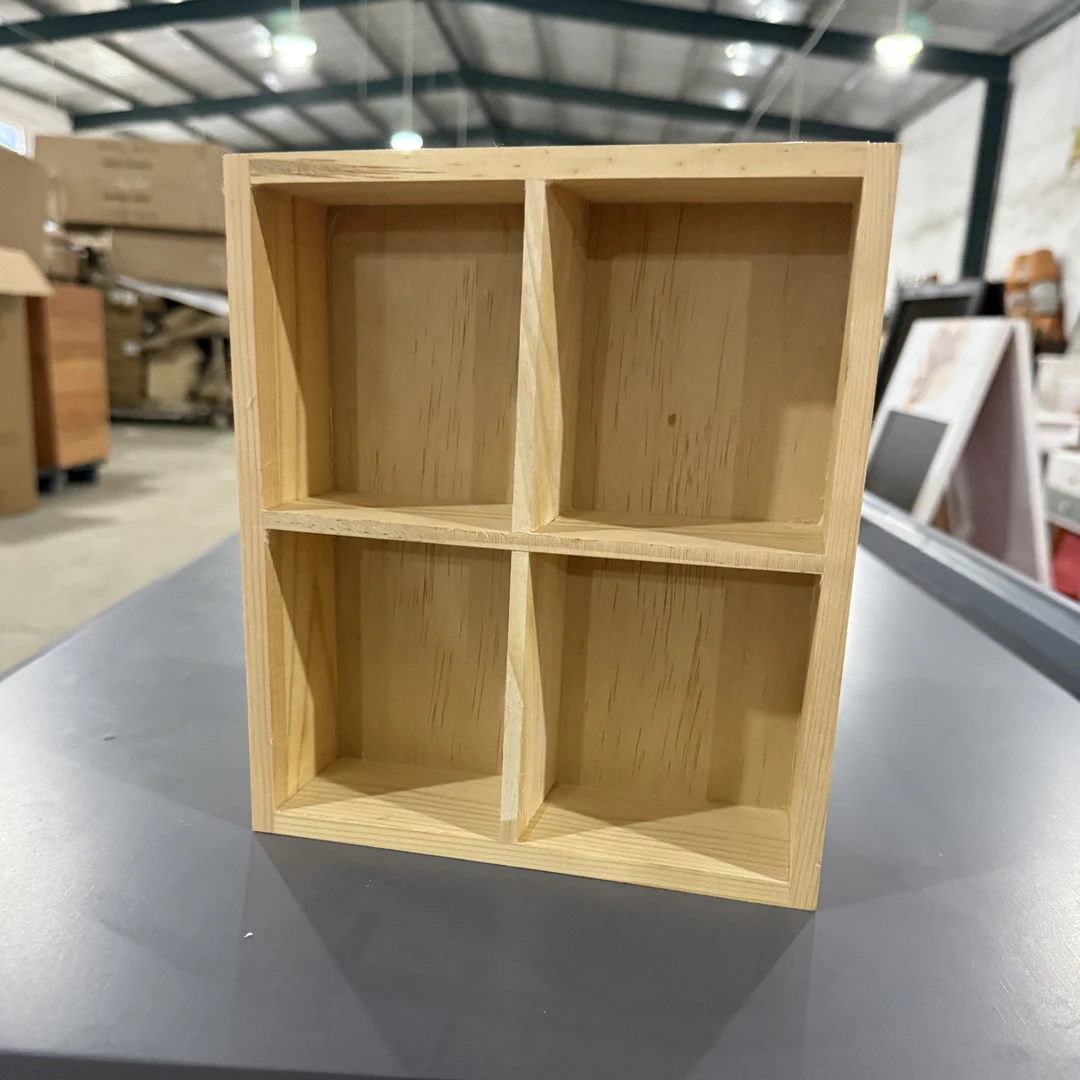 新中式松木四宫格托盘食材零食干果摆放盒（拍一发二）