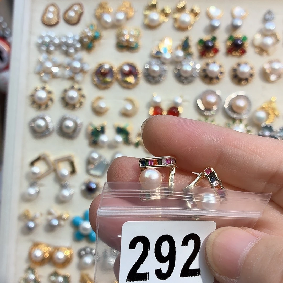 笑***甜合金耳饰淡水珍珠