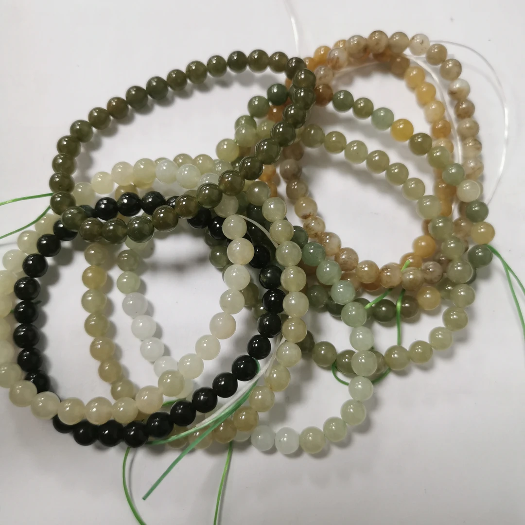 【蒂美拉珠宝018】天然和田玉5.5mm手串中低品质（多样性发其一）